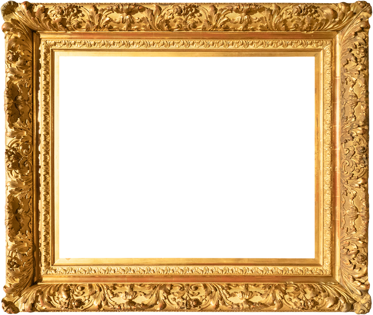 Old Wide Baroque Painting Frame