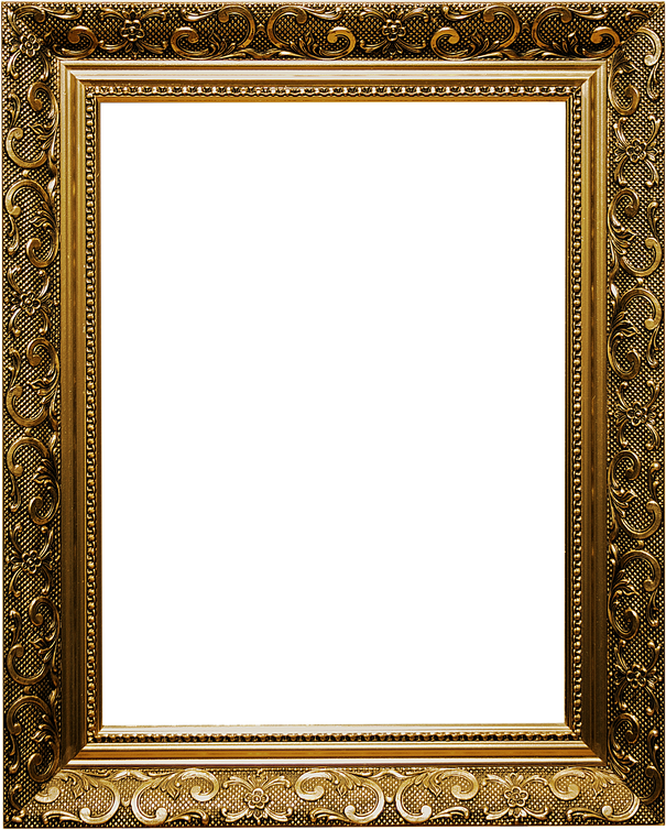 Baroque Golden Frame Cutout